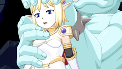 Adorable blonde teen gets destroyed by monsters