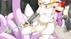 Adorable blonde teen gets destroyed by monsters