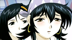 Sexy anime babes getting molested and abused in train