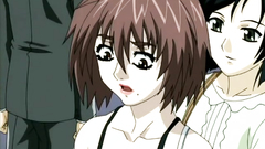 Sexy anime babes getting molested and abused in train