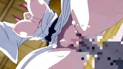 Monster fuck with horny demon for busty hentai girl