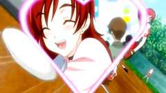 Handsome redhead with big round tits rides cock