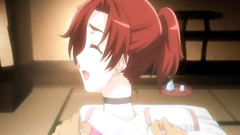 Handsome redhead with big round tits rides cock