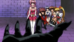 Sexy redhead babe attacked by horny monsters