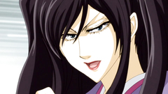 Handsome blonde teen with big blue eyes in anime toon