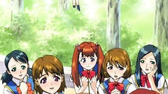 Adorable busty babes and teenage school girl in hentai