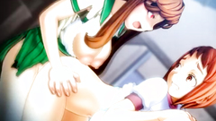 Futanari banging with young and busty girls