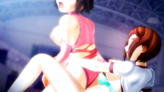 Futanari banging with young and busty girls