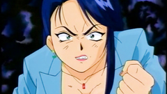 Big breasted young cutie in anime cartoon