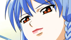 Young and sexy anime girl with blue hair gets fucked