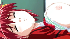 Sexy anime redhead schoolgirl fucks at school