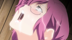 Big breasted nerdy slut gets her shaved cunt filled with cum