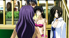 Beach girls in sexy bikinis in erotic hentai toon