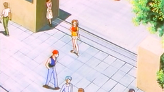 Young and handsome boys and girls in anime cartoon