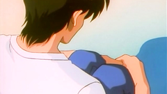 Young and handsome boys and girls in anime cartoon