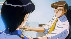 Short haired brunette spreads her legs and gets licked