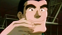 Short haired brunette spreads her legs and gets licked