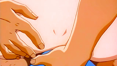 Short haired brunette spreads her legs and gets licked