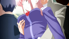 Young and busty babes in hardcore gangbang fucking