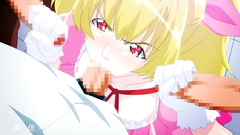 Young and busty babes in hardcore gangbang fucking