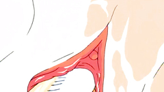 Young and handsome anime girls in hentai cartoon