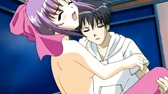 Sweet barely legal teen in pink stockings gets pussy fucked