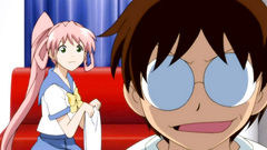 Sweet temptation between young anime teens