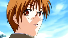 Hot schoolgirls in short skirts in hentai cartoon