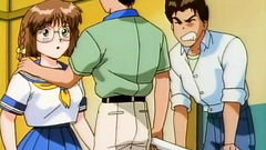 Nerdy looking teen in hentai cartoon full of adventures