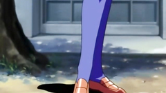 Young students from High School in hentai cartoon