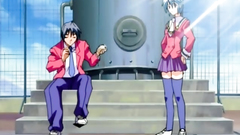 Young students from High School in hentai cartoon