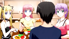 Seductive young hentai maids in sexy uniform