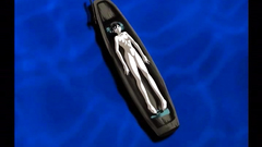 Underwater fuck with naked hentai brunette babe