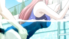 Sexy redhead babe with large breasts fucks in hentai cartoon