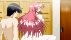 Sexy redhead babe with large breasts fucks in hentai cartoon