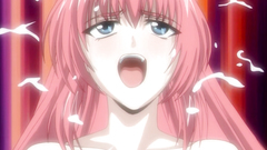 Sexy redhead babe with large breasts fucks in hentai cartoon