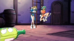 Spectacular animated cartoon with young and handsome babes