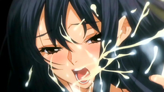 Handsome black haired teen in BDSM cartoon