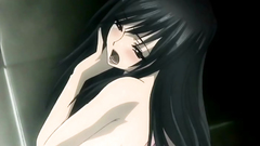 Handsome black haired teen in BDSM cartoon