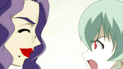 Drawn hentai cartoon with sexy babes and horny guys