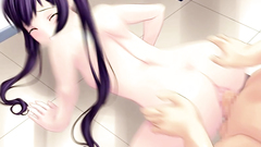 Petite brunette schoolgirl gets drilled by the thick cock