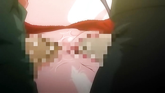 Sexy hentai slut gets jizz covered after some BDSM action