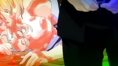 Seductive hentai girl gets covered with a hot wax