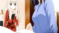 So beautiful and innocent anime teens in erotic toon