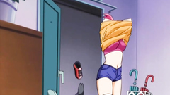 Awesome naked girl and horny hentai creatures