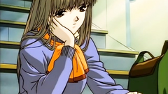 Black haired hentai girl tries to reach the orgasm