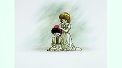 Old school animated cartoon with beautiful teens