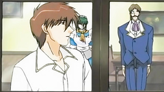 BDSM stuff and strapons in old school hentai cartoon