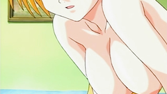 Lustful and submissive anime babes in hentai cartoon