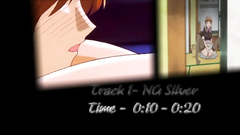 Adorable hentai babes covered with fresh jizz